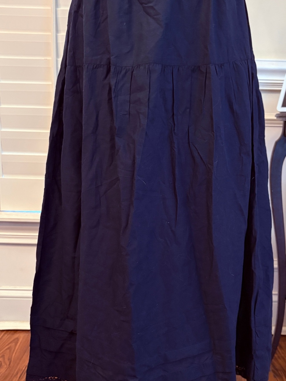 Old Navy Navy Tiered Maxi Skirt - Solid Navy